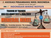 Wow, Musisi Rockstar akan Hibur ToT Analisis Kuantitas dan Kualitas Mineral Nikel