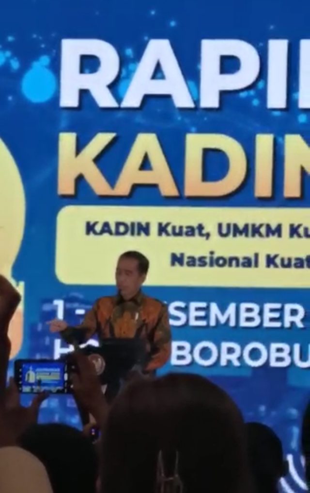 Presiden Jokowi di Rapimnas Kadin 2022
