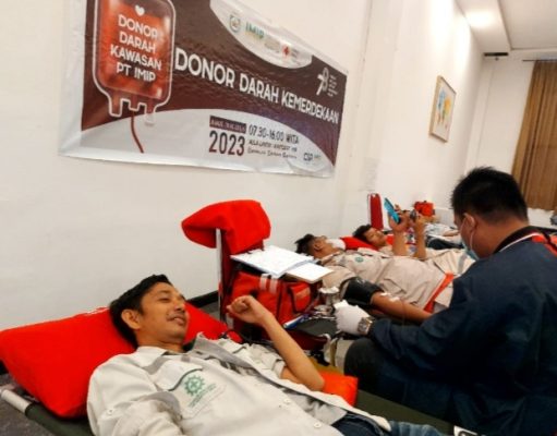 Warnai HUT RI, IMIP Lakukan Aksi Donor Darah