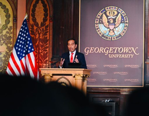 Presiden Jokowi: Kaya Mineral Kritis dan Green Energy, Indonesia dapat Menjadi Mitra AS Presiden Jokowi di Georgetown University