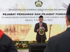 Lantik 15 Pejabat, Sekjen Kementerian ESDM Minta Jaga Integritas