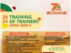 Kemenko Marves dan BSN akan Berikan Materi pada TOT Ke-5 APNI