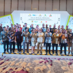 Lima asosiasi pertambangan menggelar Halalbihalal IdulfitrLi 1445 Hijriah. (Foto : Rian Wahyuddin/tambang.co.id)