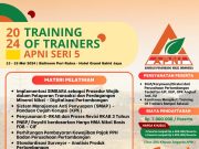 Dua Hari Lagi TOT Seri Ke-5 APNI akan Dimulai TOT Seri 5. Dok: APNI.