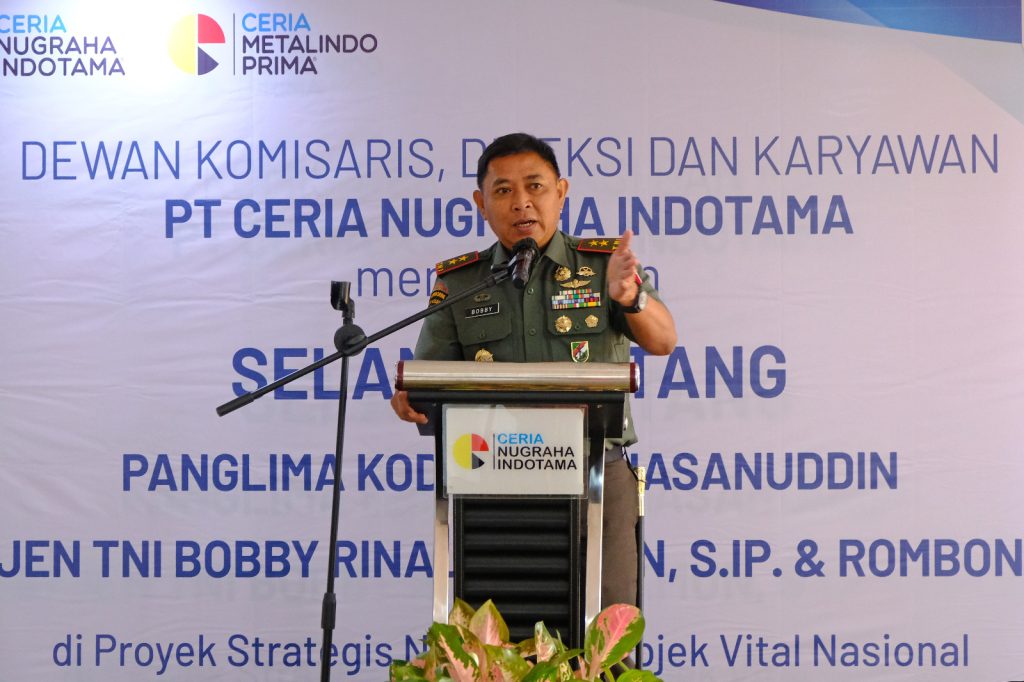Panglima Kodam (Pangdam) XIV Hasanuddin, Mayjen TNI Bobby Rinal Makmun S.IP. (Dok. PT Ceria Nugraha Indotama)