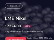 Harga Nikel selama Empat Bulan Berturut-turut Naik Sejak Februari hingga Mei 2024