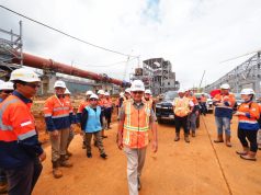 Komisi VII DPR RI Menyambut Baik Smelter Nikel Merah Putih Milik Ceria Menteri Energi dan Sumber Daya Mineral (ESDM) Arifin Tasrif di proyek smelter Merah Putih Ceria di Kecamatan Wolo, Kolaka, Sulawesi Tenggara. (Dok. Ceria)