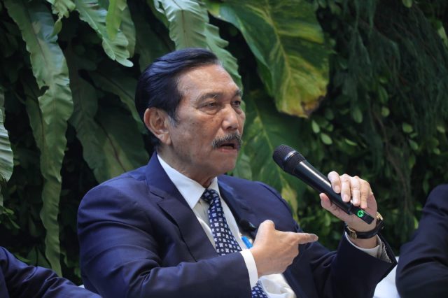 Menteri Koordinator Bidang Kemaritiman dan Investasi (Menko Marves) Luhut Binsar Pandjaitan.