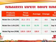 INPI: Harga Nikel Kadar 1,6 Persen Mencapai US$51,75 per 16 September 2024