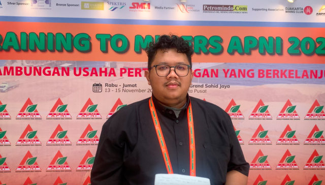 Salah seorang peserta TTM APNI 2024. Marketing Automotive Electrical PT Garudamart Indonesia, San France Manik. (Foto: Lili Handayani/nikel.co.id) Salah seorang peserta TTM APNI 2024. Marketing Automotive Electrical PT Garudamart Indonesia, San France Manik. (Foto: Lili Handayani/nikel.co.id)