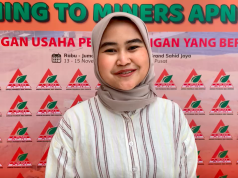 Zaiza: Baru Pertama Kali Ikut TTM APNI, Langsung Merasa sangat Puas Salah satu peserta TTM APNI 2014. Zaiza Salsa Khoirunnisa, Junior Geologist AKA Geosains Consulting. (Foto: Lili Handayani/nikel.co.id)