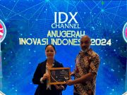Dedikasi Nickel Industries Wujudkan Green Energy & Berkelanjutan Berbuah ICAII 2024 Chief Financial Officer Nickel Industries, Vijay Nair saat menerima penghargaa. (Dok. Nickel Industries)