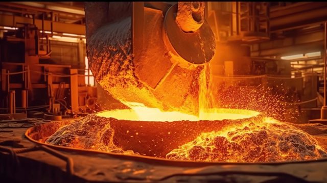 Ilustrasi smelter nikel. (Freepik.com)