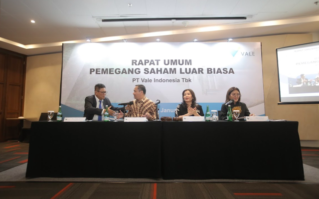 Vale menggelar Rapat Umum Pemegang Saham Luar Biasa (RUPSLB). (Dok. PT Vale)