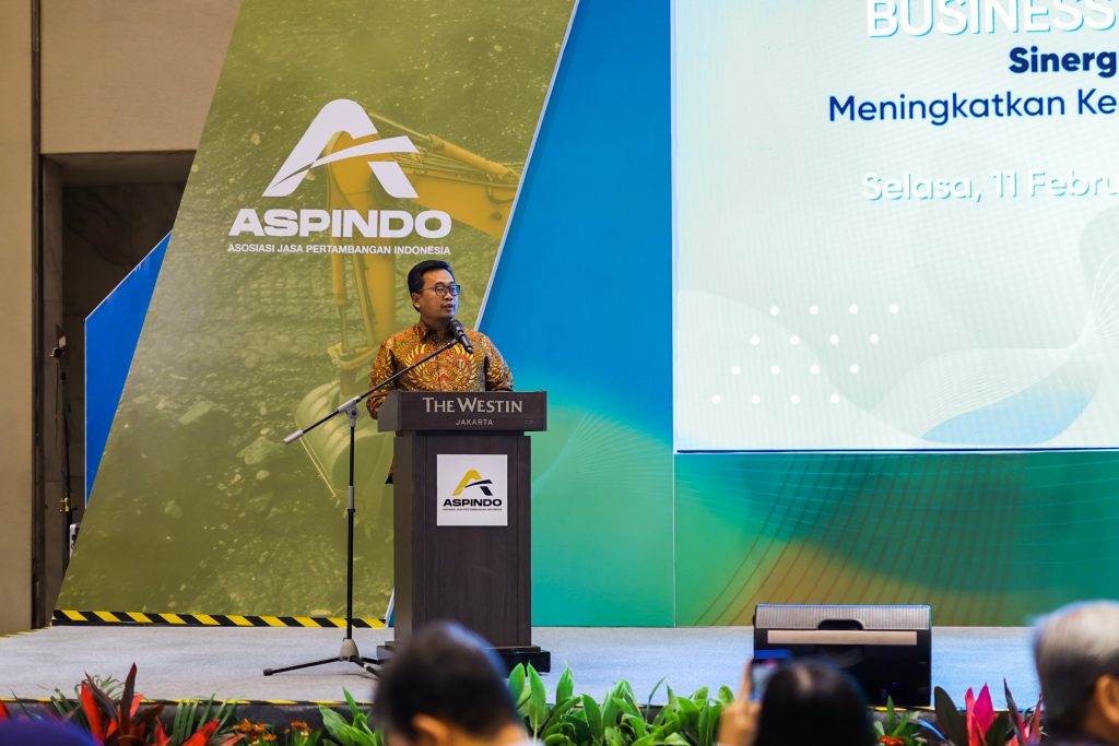 Ketua Umum ASPINDO, Ari Sutrisno, saat memberi kata sambutan dalam acara Business Gathering.