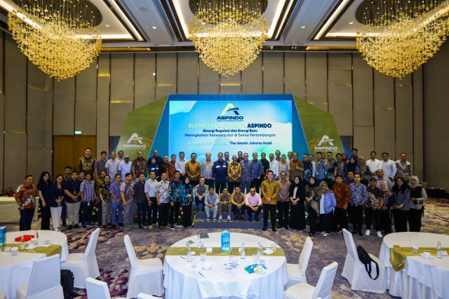 ASPINDO saat menggelar Business Gathering yang mengusung tema "Sinergi Regulasi dan Energi Baru: Meningkatkan Keberlanjutan di Sektor Pertambangan”.