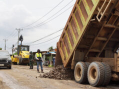 IMIP Benahi 10 Titik Sepanjang 1,2 Km Ruas Trans Sulawesi