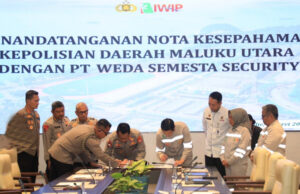 Perkuat Sinergisitas, Polda Malut dan PT Weda Semesta Security Tanda Tangani MOU