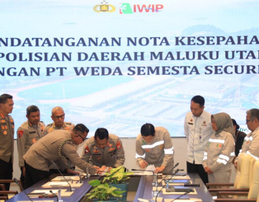 Perkuat Sinergisitas, Polda Malut dan PT Weda Semesta Security Tanda Tangani MOU