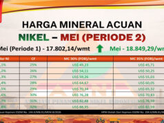 Penambang Happy, HMA Nikel Mei 2026 P2 Melonjak, Harga Bijih Menguat di Semua Kadar