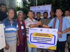 United Tractors Bangun Fasilitas Air Bersih di Lereng Gunung Lewotobi