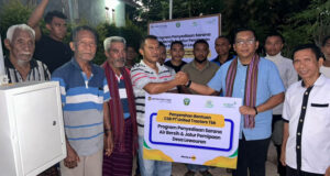 United Tractors Bangun Fasilitas Air Bersih di Lereng Gunung Lewotobi