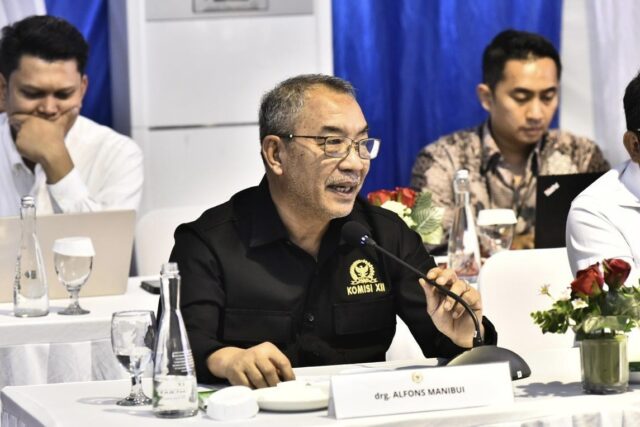 Anggota Komisi XII DPR RI, Alfons Manibui