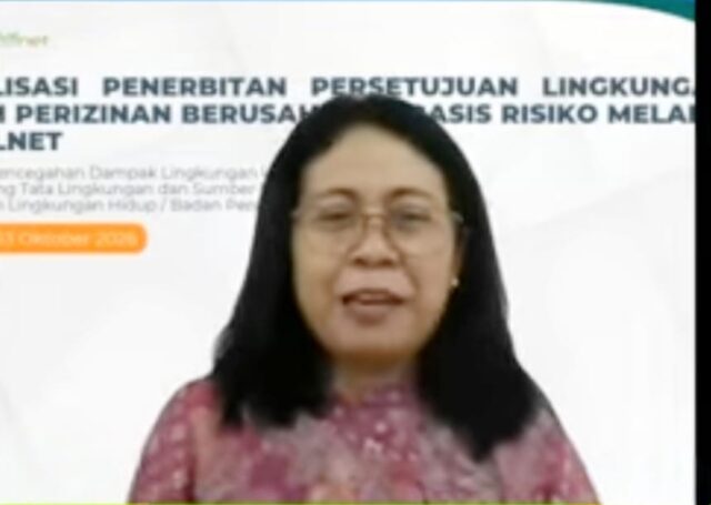 Direktur Pencegahan Dampak Lingkungan Usaha dan Kegiatan KLH, Dra. CH. Nety Widayati