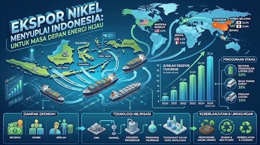 Ilustrasi Ekspor Nikel Indonesia Tahun 2026